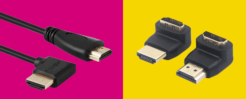 HDMI con connettori a 90°