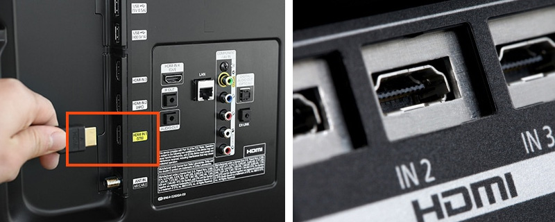Esempi porte HDMI TV