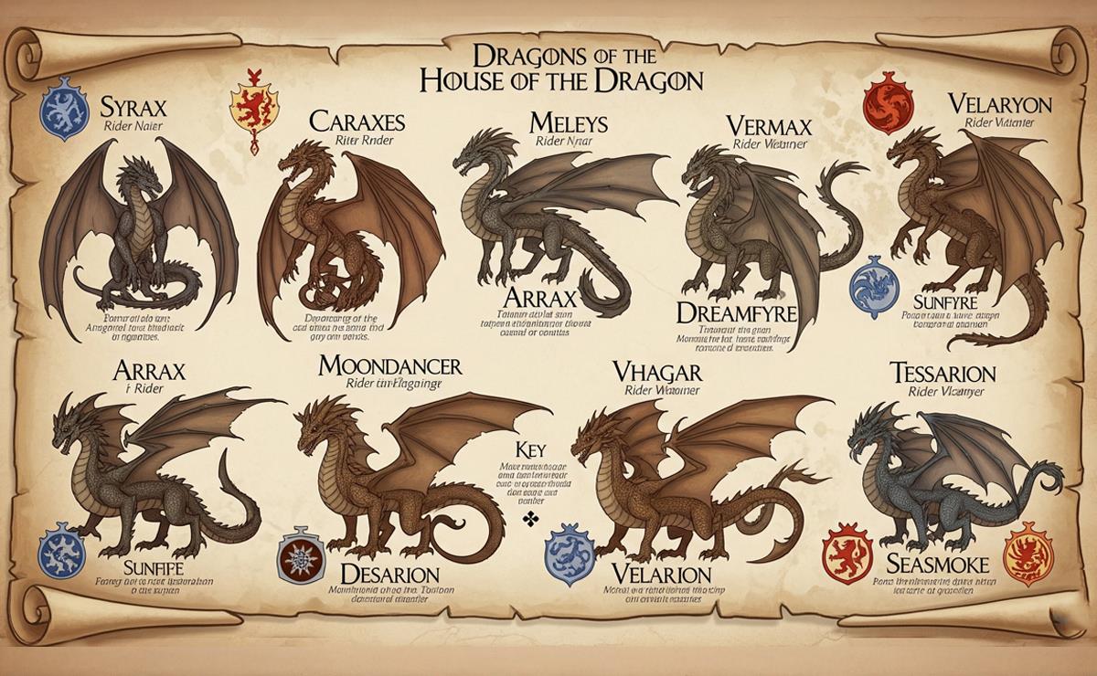 I draghi di House of Dragons