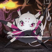 Kumoko, la protagonista ragno di So I'm a Spider So What (Kumo desu ga Nani ka), l'anime isekai del 2021 su una ragazza reincarnata come ragno nel dungeon più pericoloso