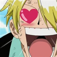 Gli occhi a cuore di Sanji, gag ricorrente di One Piece