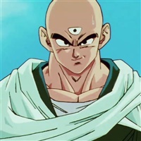 Tenshinhan, il guerriero calvo con tre occhi di Dragon Ball