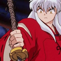 Inuyasha, serie TV anime di Sunrise (2000-2004, seguita da The Final Act nel 2009-2010) tratta dal manga di Rumiko Takahashi, con il mezzodemone Inuyasha e Kagome nel Giappone feudale